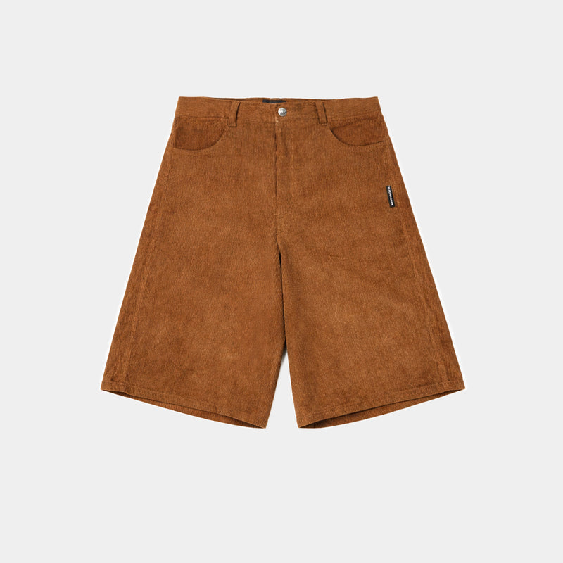Brown Corduroy Jort