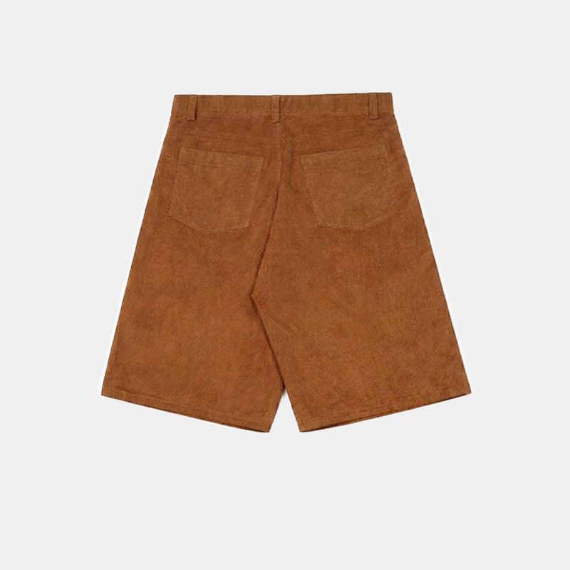 Brown Corduroy Jort