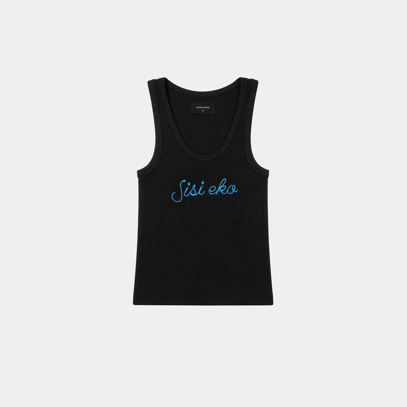 Black Sisi Eko Tank (Baby Blue)