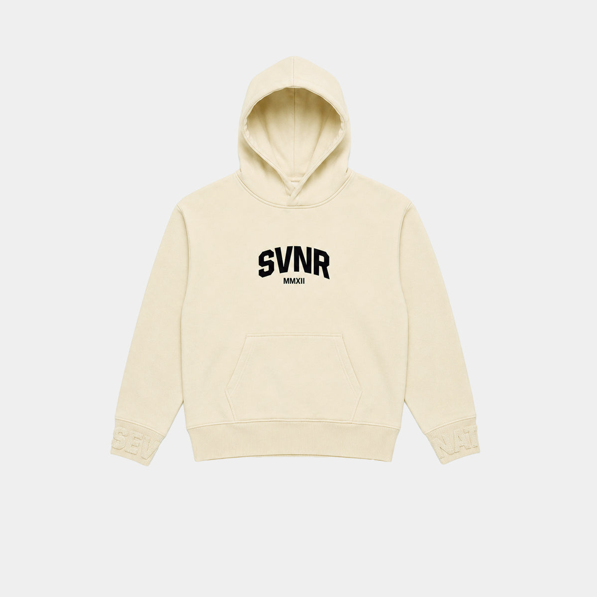 BEIGE LIFE IS GOOD HOODIE (Black)