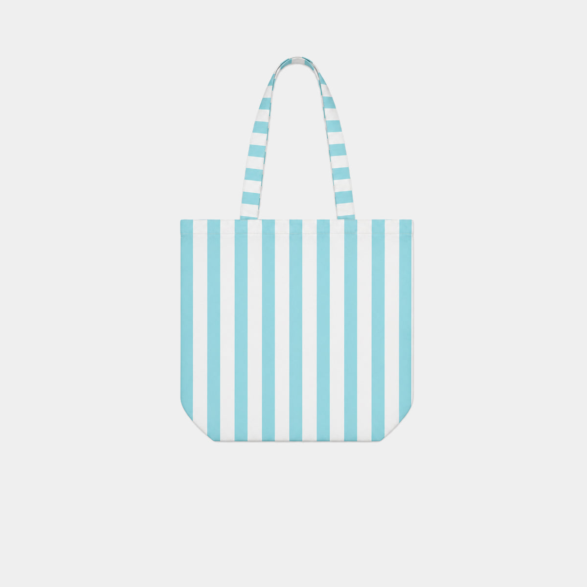 MINK GREEN/WHITE STRIPE TOTE BAG