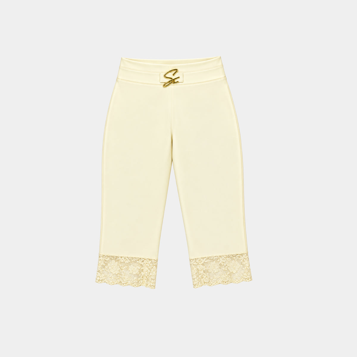 CREAM CAPRI SHORT