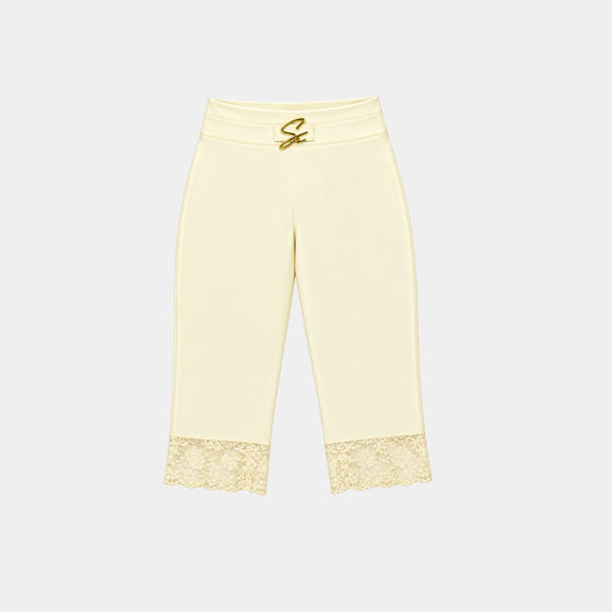 CREAM CAPRI SHORT