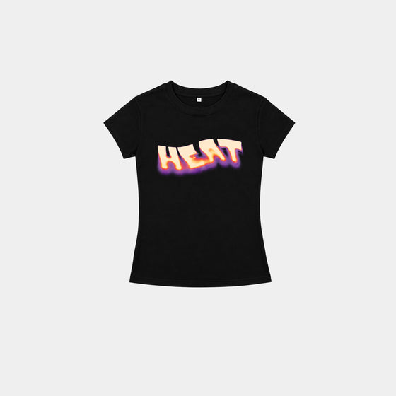 BLACK ‘HEAT’ BABY TEE