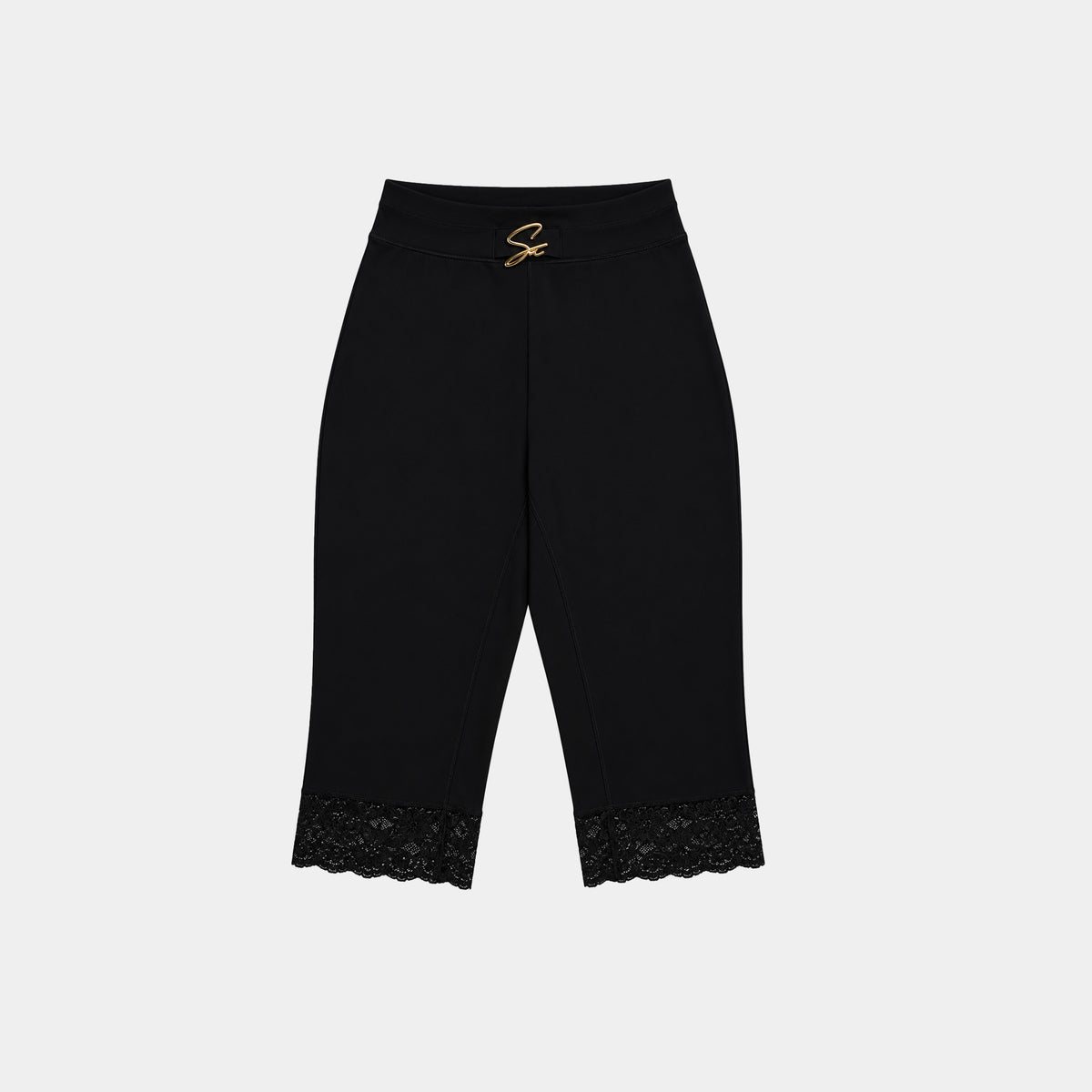 BLACK CAPRI SHORT