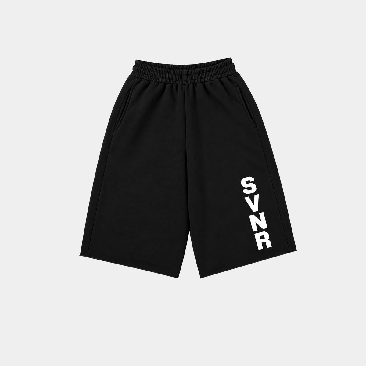 BLACK/WHITE SWEAT JORT