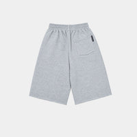 ASH/WHITE SWEAT JORT