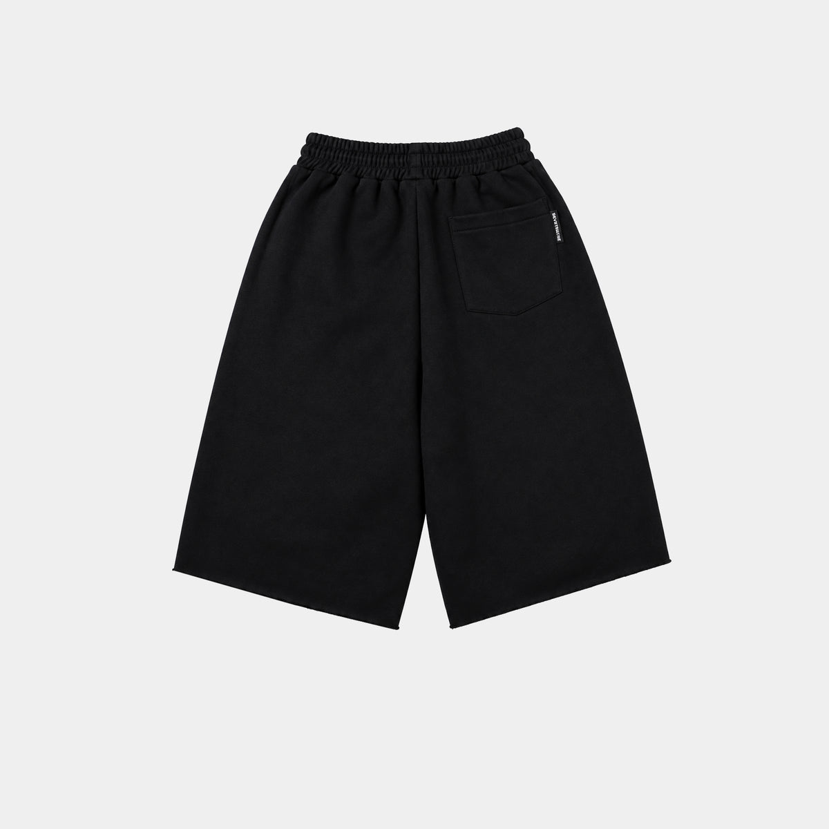 BLACK/WHITE SWEAT JORT