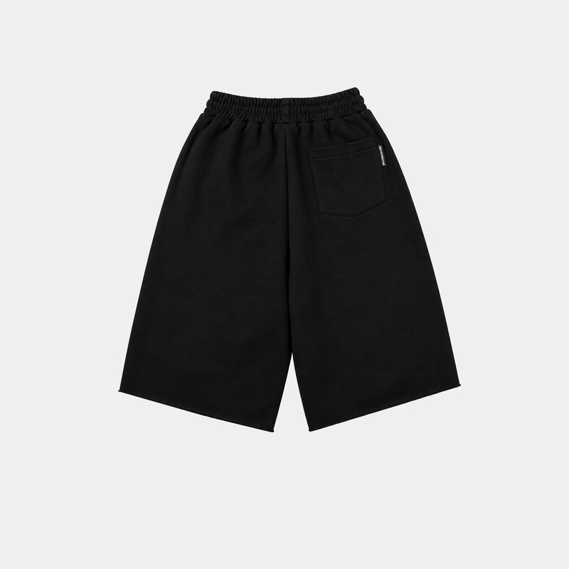 BLACK/WHITE SWEAT JORT
