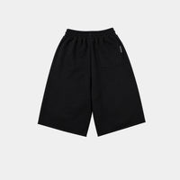 BLACK/YELLOW SWEAT JORT
