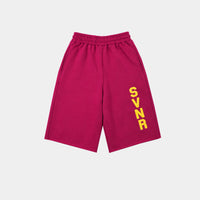 HOT PINK/YELLOW SWEAT JORT