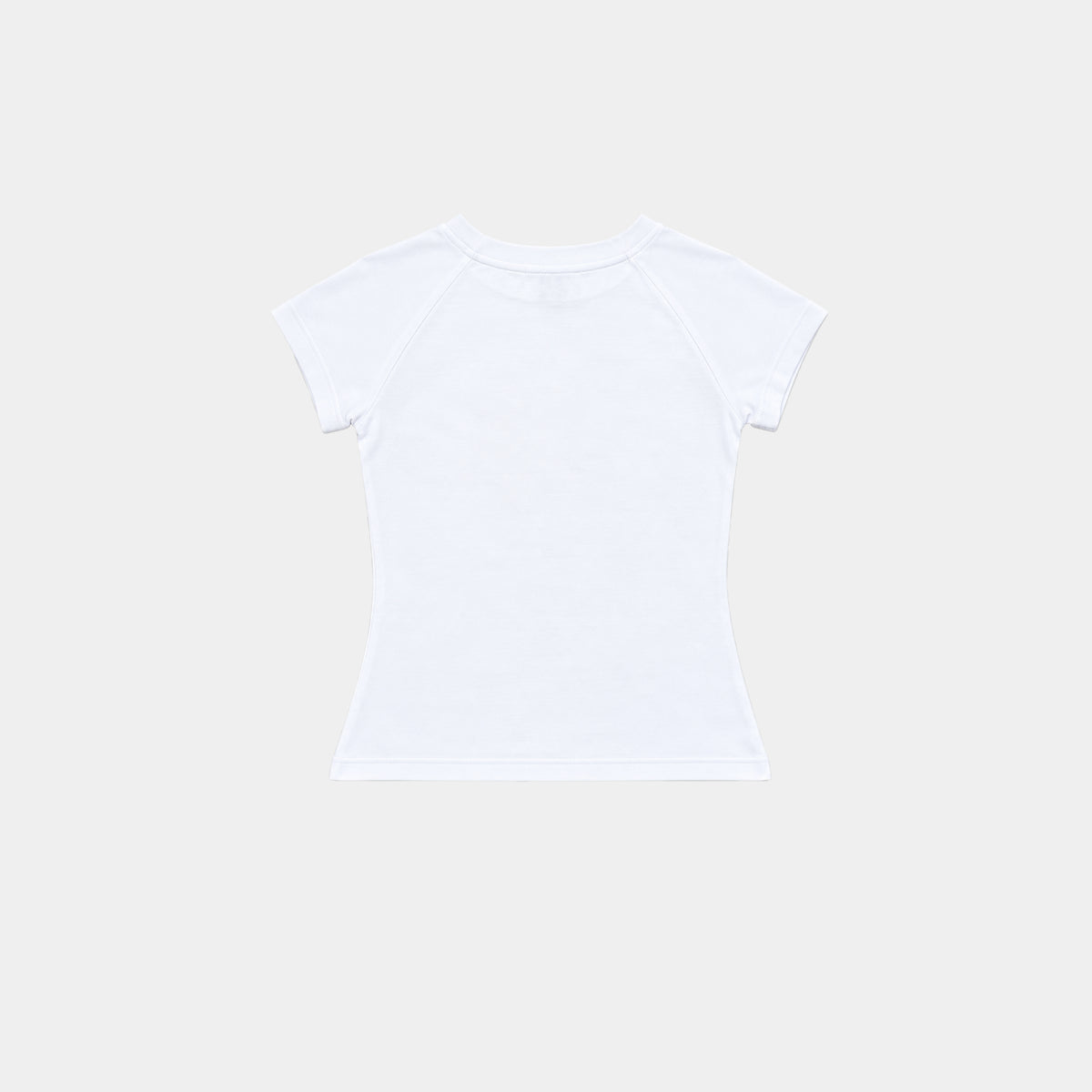 WHITE TWIN BABY TEE
