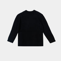 BLACK S-STAR MOHAIR SWEATER