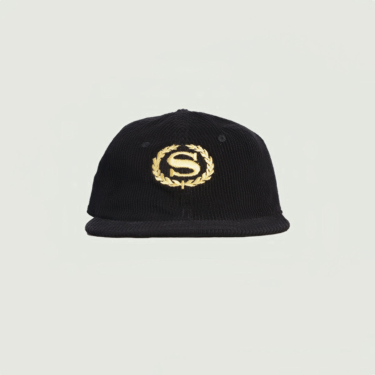 BLACK CORDUROY CAP