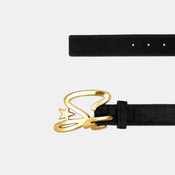 Black S Star Belt