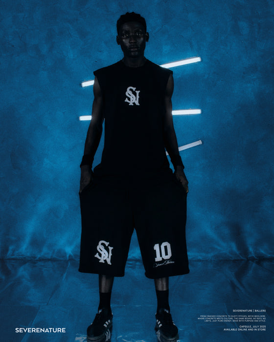 BLACK Ballers Sweat Jorts